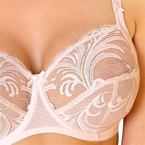 Sheer Lace Bra Unpadded Full Figure Cups Rosme Lingerie True Romance