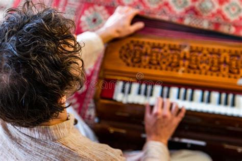 Shamanic Playing Kirtan Music with Harmonium Stock Photo - Image of devotion, power: 172801728