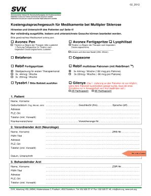 Fillable Online Svk Hinweise Und Unterschrift Des Patienten Auf Seite 4