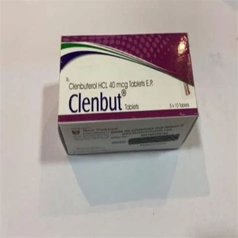Clenbuterol Tablets 40 Mg at Rs 600/box in Nagpur | ID: 26129434848