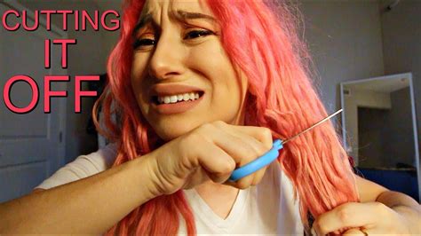 Cutting All My Hair Off Seriously Youtube