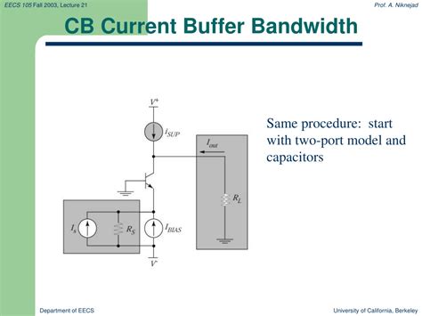 Ppt Advanced Electronics Voltagecurrent Buffer Frequency Response Powerpoint Presentation