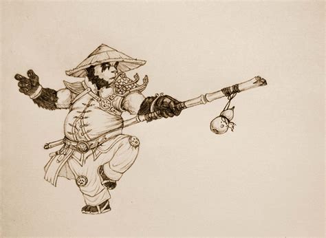 Kung Fu Pandaren Ilustracion De Un Fan Art De Chen Cerveza De Trueno