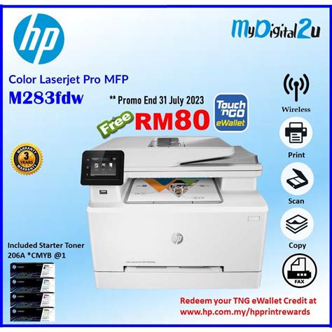 hp color lasejet pro mfp mfdw printer shopee malaysia