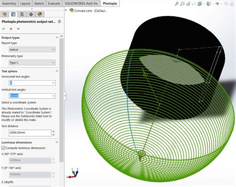 Convex Convex Lens Design Photopia Optical Design Software