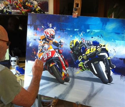 Valentino Rossi And Marc Marquez Limited Edition Art Print Etsy