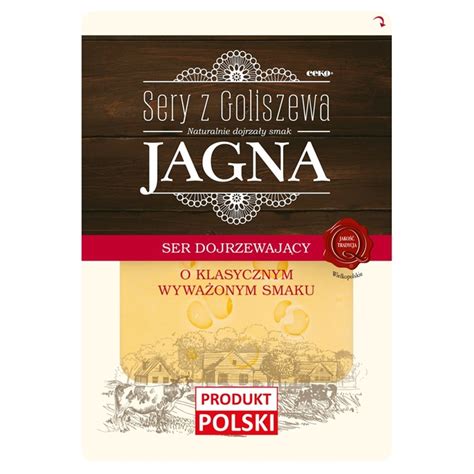 Sery z Goliszewa Ser Jagna w plastrach 135 g Zakupy online z dostawą