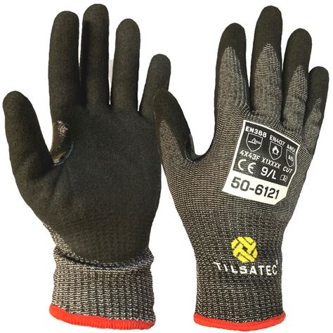 Tilsatec Rhinoyarn 50 6121 ISO Cut F Safety Gloves With Reinforced