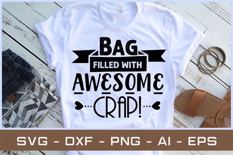 Bag Filled With Awesome Crap Graphic By Akdesignstorebd Creative Fabrica