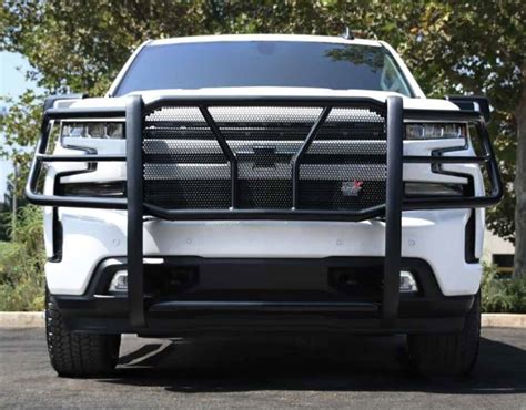 Westin Hdx Modular Grille Guard With Punch Plate Black Powder Coated