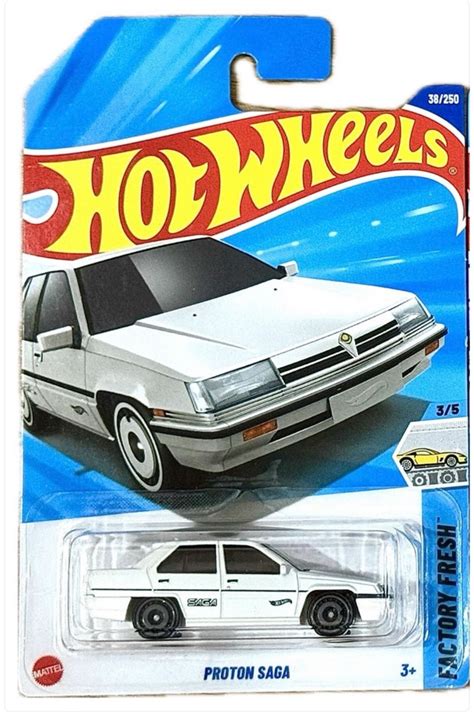 Proton Saga Hw White Hot Wheels Case Hotwheel Hobbies Toys