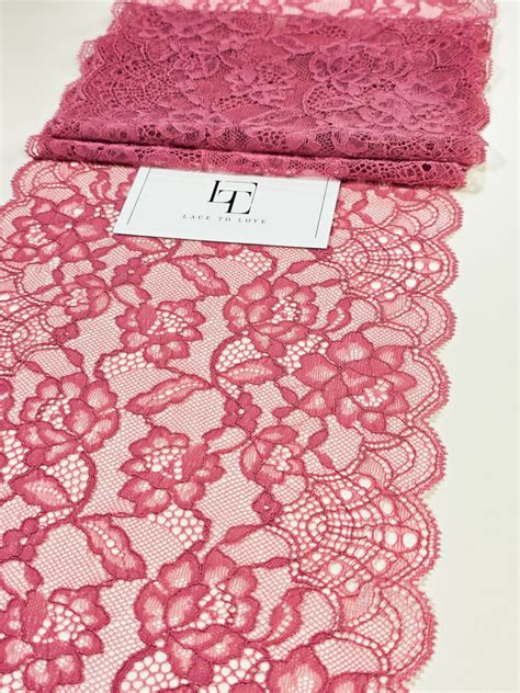 Pink Stretch Lace Trimming Lace To Love