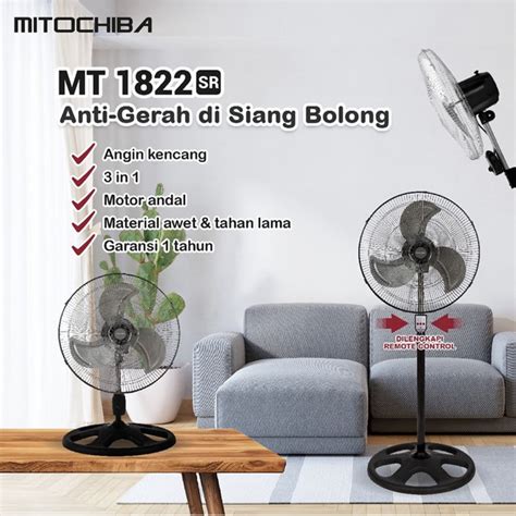 Jual Mitochiba Multi Fan Mt Sr Dengan Remot Kontrol Kipas Angin