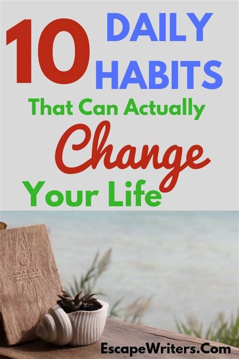 10 Daily Habits That Will Actually Improve Your Life Artofit