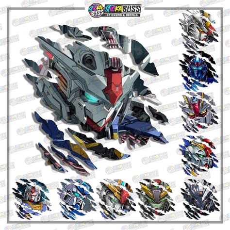 Gundam Part Anime Scratch Stickervinyl Printed Laminated