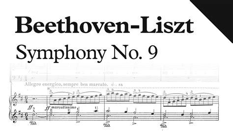 Beethoven Liszt Symphony No Op Sheet Music Piano