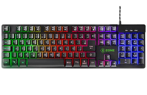 Teclado Xzone Gamer Semimec Nico Gts Ilumina O Em Led Teclas Mul