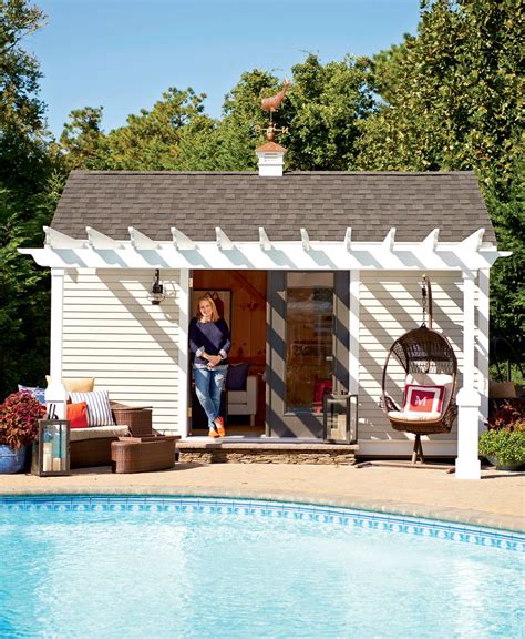 Getting excited for my she shed by our pool! Diy Pool House, Pool House ...