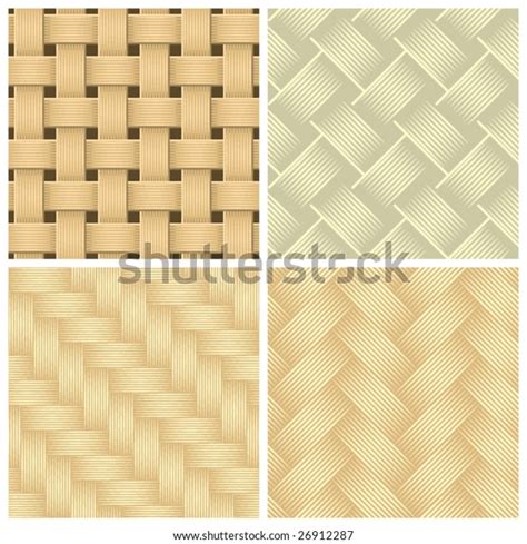 Seamless Woven Wallpaper Patterns Vector Stock Vector Royalty Free