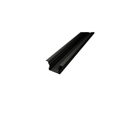 1m Led Profile Recessed 2 Black Ledprofiles Sro