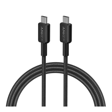 CHARGER CABLE สายชารจ ANKER 322 USB C TO USB C 1 8 METER AK356 BLACK