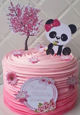 Aprender Sobre Imagem Bolo Panda Rosa E Preto Br Thptnganamst Edu Vn