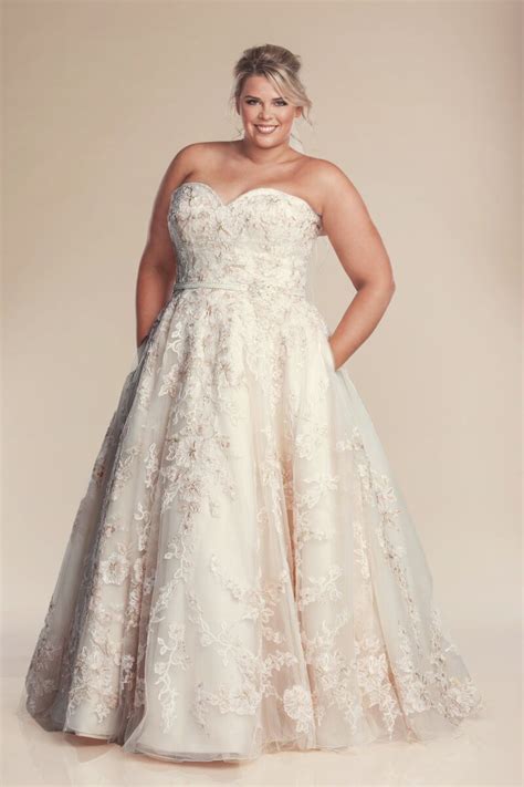 Plus Size Pink Wedding Dresses