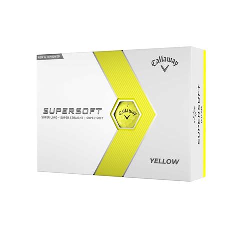 Callaway SuperSoft Matte Yellow Golf Balls Gimmeballs