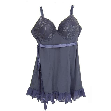 Women Baby Dolls Sexy Lingerie White Grey Color Have S M L XL Size