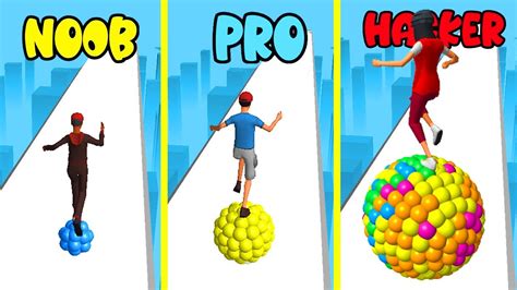 Ball Of Balls Noob Vs Pro Vs Hacker Gameplay Ios Android All