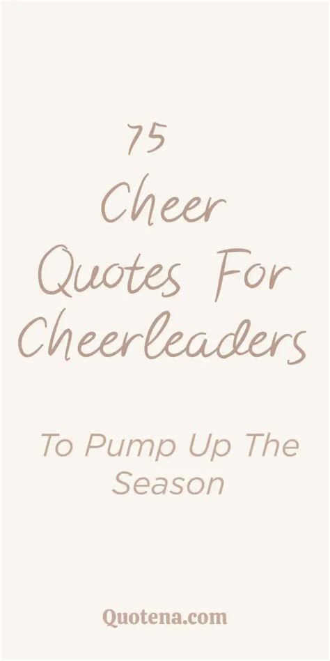 75 Energizing Cheer Quotes For Cheerleaders In 2024 Cheer Quotes