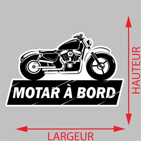 Sticker Motard Bord Moto Harley Autocollant Motard Bord Moto