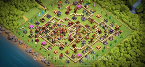 Trophy Defense Base TH16 With Link Legend League Clash Of Clans