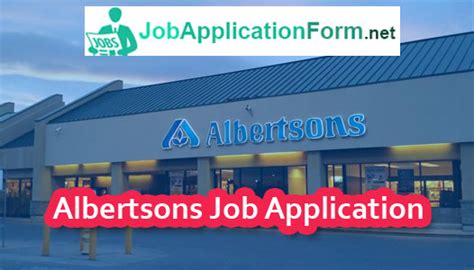 Albertsons Job Application Form And Apply Online 2024 Careers And Job Applications 2024 Pdf Forms