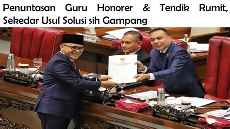 Penuntasan Guru Honorer Tendik Rumit Dirjen Gtk Upayakan Kuota Asn