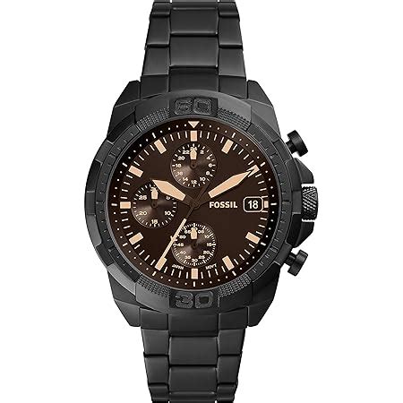 Fossil Machine Chronograph Analog Black Dial Men S Watch Fs