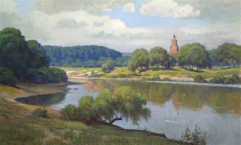 Реки на картинах художников - 86 фото