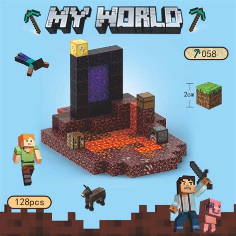 Магнитный Конструктор Майнкрафт набор детали фигурок Игрушка Minecraft ...