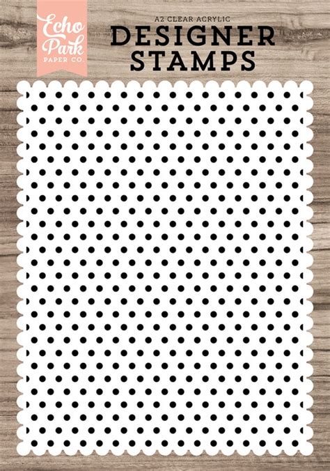 Polka Dot Background Stamp Set Echo Park Paper Co
