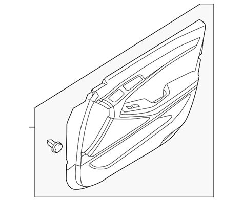 82306 T1550 NPQ Panel Assembly Front Door Trim Right Hand 2021 2023