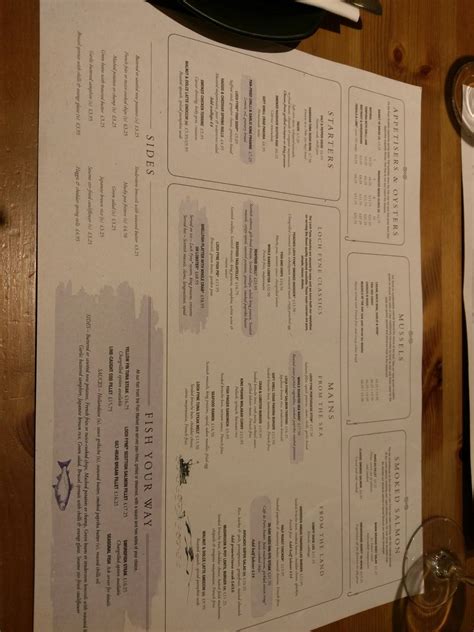 Menu at Loch Fyne Restaurant and Bar, Solihull