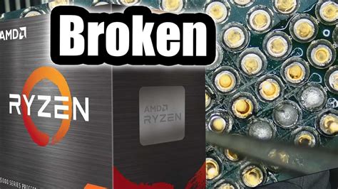 Ryzen 5900x Broken Cpu Pins On The Inside Repair Youtube