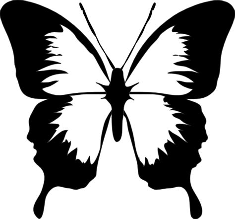 Butterfly Clip Art Stenciling Butterfly And Silhouettes