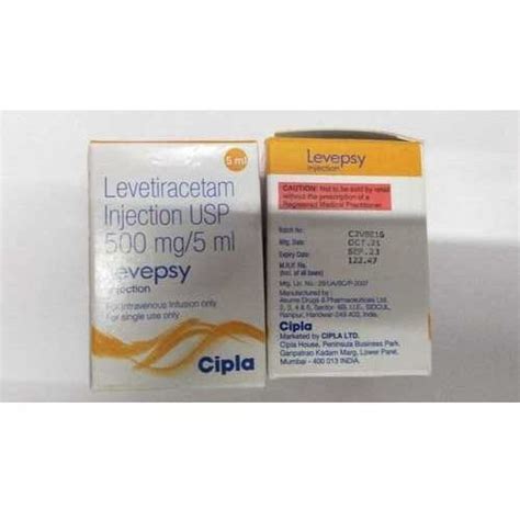 Levepsy Levetiracetam Inj Usp 500mg5ml At Best Price In Mumbai K