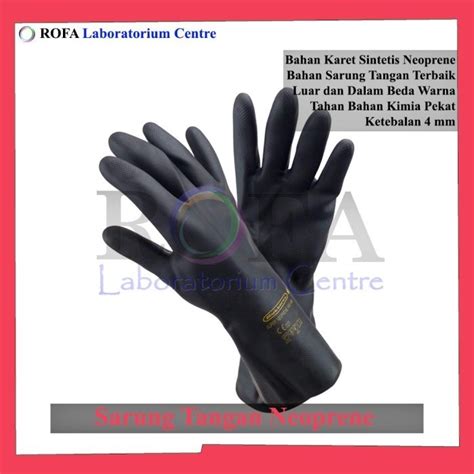 Jual Sarung Tangan Kimia Sarung Tangan Laboratorium Neoprene Shopee