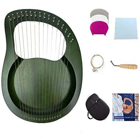 Amazon Lyre Harp Metal String Mahogany Plywood Body String