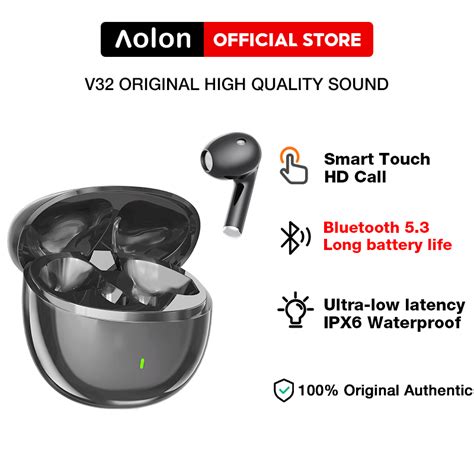 Aolon V32 Tws Wireless Earbuds Bluetooth Earphone Long Battery