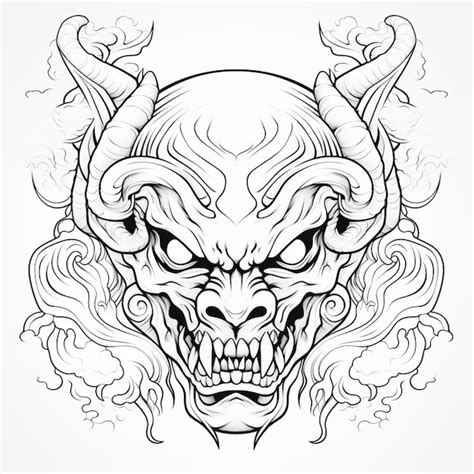 Drawings Of Demon Faces