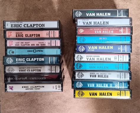 Van Halen And Eric Clapton Cassette Tapes On Carousell