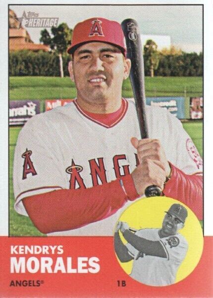 2012 Topps Heritage Baseball Card 79 Kendrys Morales EBay